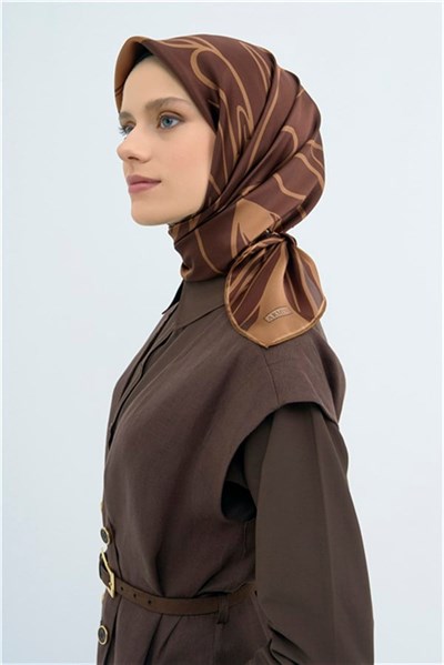 Armine  Saf İpek Twill Eşarp 9553D 03