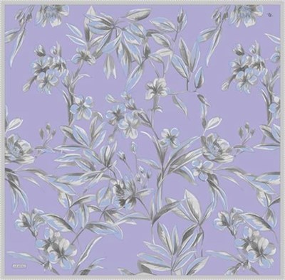 Armine Çiçek Desenli Saf İpek Sura Eşarp 9324D 87