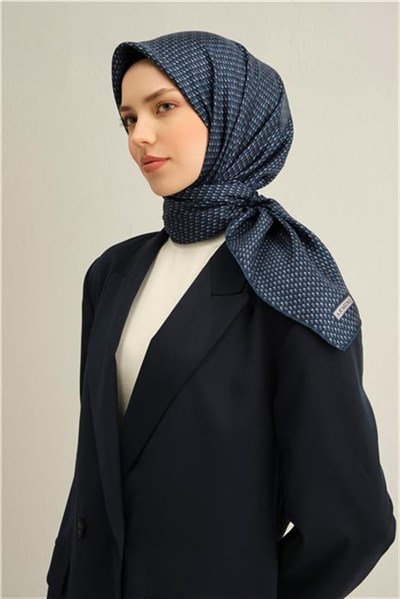 Armine Çiçek Desenli Saf İpek Twill Eşarp 9307D 85