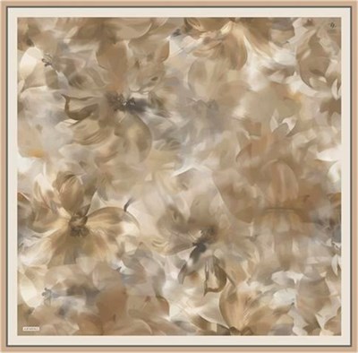Armine Çiçek Desenli Saf İpek Twill Eşarp 9310D 36