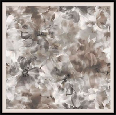 Armine Çiçek Desenli Saf İpek Twill Eşarp 9310D 86