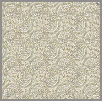 Armine Etnik Desenli Saf İpek Twill Eşarp 9304D 07