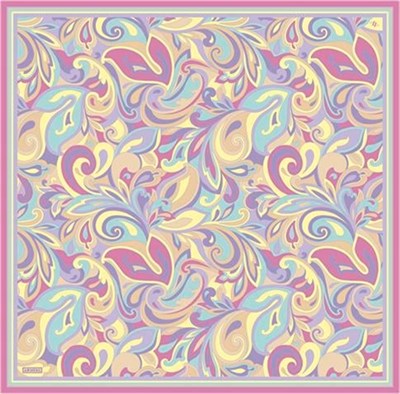 Armine Etnik Desenli Saf İpek Twill Eşarp 9323D 55