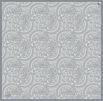 Armine Etnik Desenli Saf İpek Twill Eşarp 9304D 02