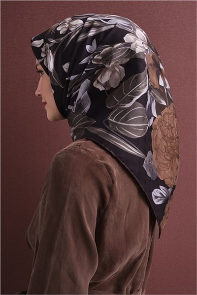 Armine Jakarlı İpek Eşarp 9608D 57