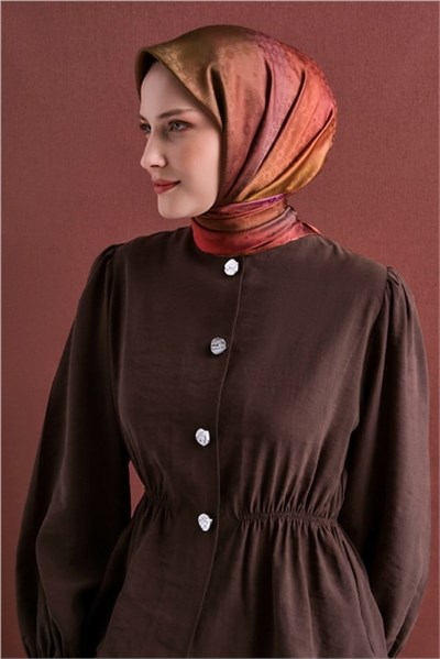 Armine Jakarlı İpek Eşarp 9647D 05