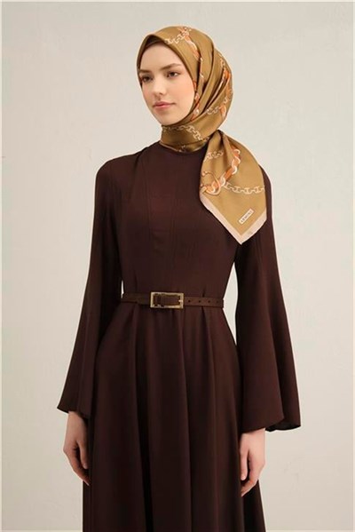 Armine Klasik Desenli Saf İpek Sura Eşarp 9346D 39