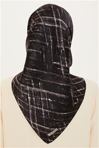 Armine Klasik Desenli Sura Saf İpek Eşarp 9258D 05