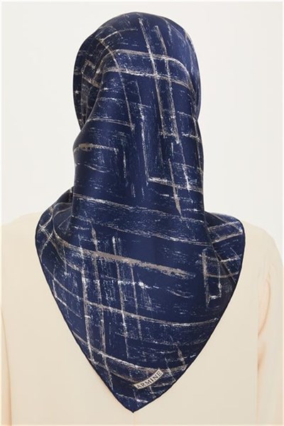 Armine Klasik Desenli Sura Saf İpek Eşarp 9258D 06