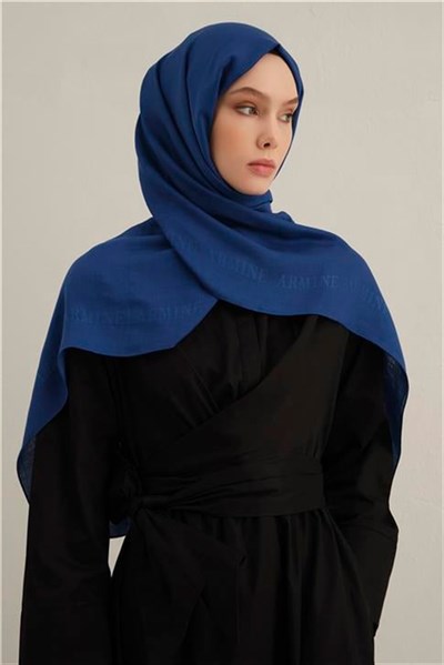 Armine Logo Bordürlü Pamuk İpek Şal 28