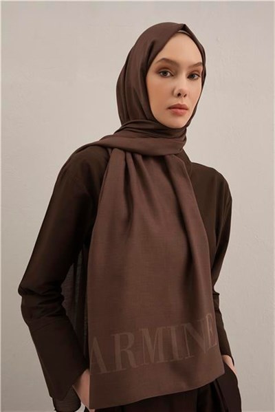 Armine Logo Drop Pamuk İpek Şal 11