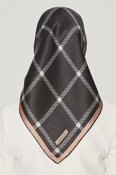 Armine Nostalji %100 İPEK Twill Eşarp 8564D-01
