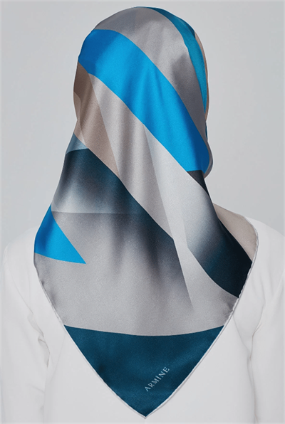 Armine Nostalji Serisi İpek Twill Eşarp 8424-33