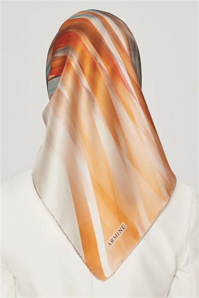 Armine Nostalji Serisi Sura İpek Eşarp 8508-31