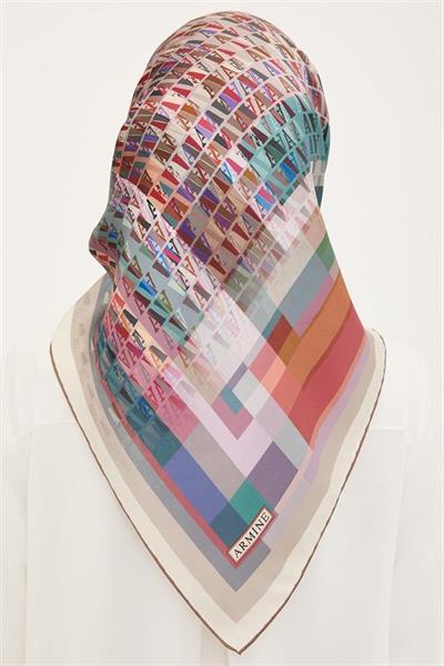 Armine Nostalji Serisi Twill İpek Eşarp 8934D-02