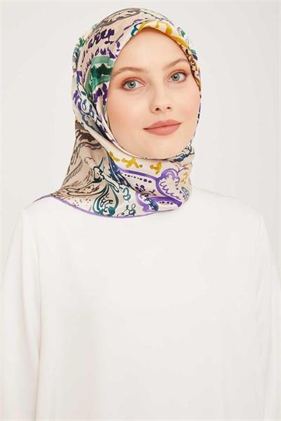 Armine Nostalji Serisi Twill İpek Eşarp 9037-50