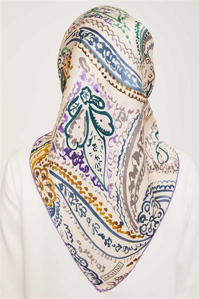 Armine Nostalji Serisi Twill İpek Eşarp 9037-50