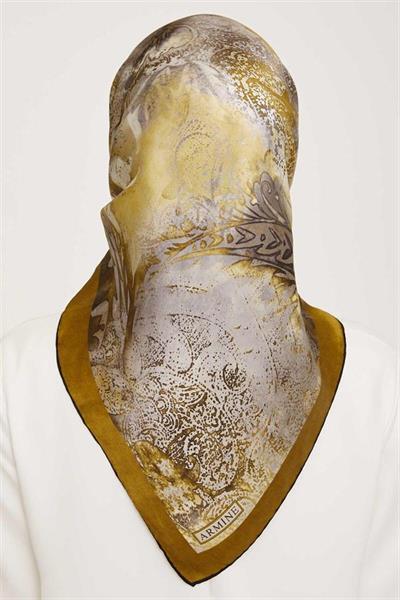 Armine Nostalji Serisi Twill İpek Eşarp 9041-53NT