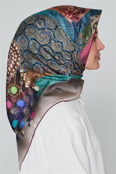 Armine Nostalji Serisi Twill İpek Eşarp 7639-11NT