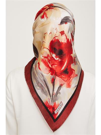 Armine Nostalji Serisi Twill İpek Eşarp 9018-51NT