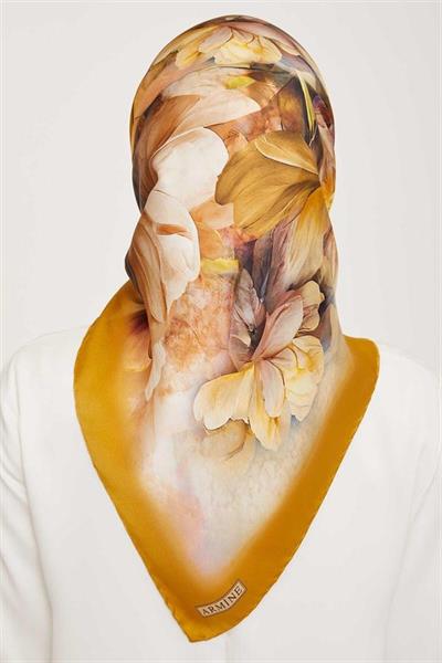 Armine Nostalji Serisi Twill İpek Eşarp 9001-58NT