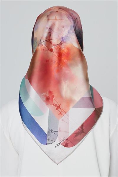 Armine Özel Nostalji Serisi Twill İpek Eşarp Modelleri 8354D-06