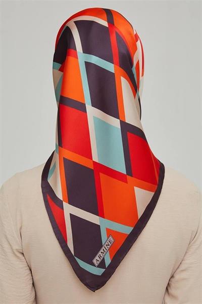 Armine Özel Nostalji Serisi Twill İpek Eşarp Modelleri 8664-09