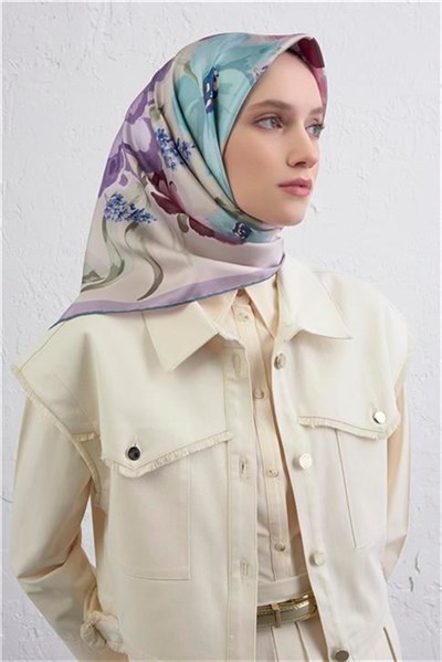 Armine Saf İpek Sura Eşarp 9414D 6