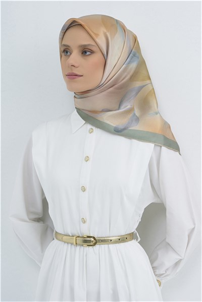 Armine Saf İpek Twill Eşarp 9519D 37