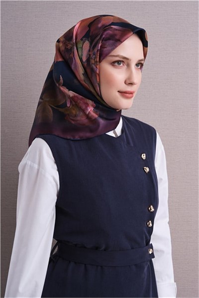 Armine Saf İpek Twill Eşarp 9611D 01