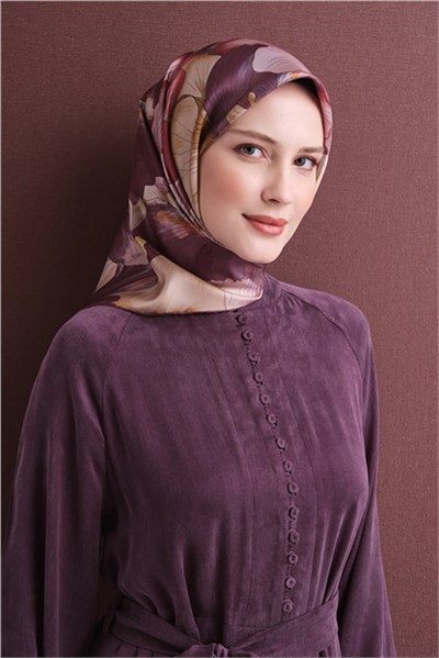 Armine Saf İpek Twill Eşarp 9627D 03