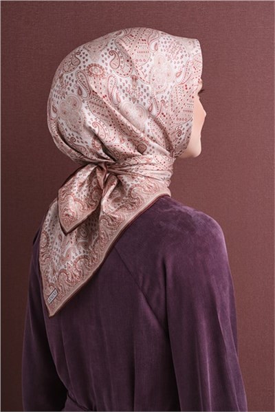 Armine Saf İpek Twill Eşarp 9631D 02