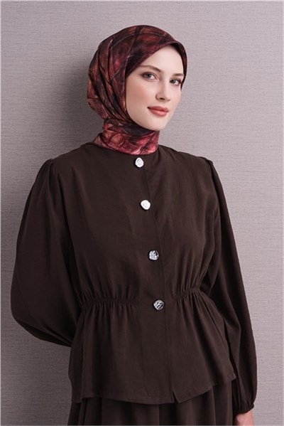 Armine Saf İpek Twill Eşarp 9635D 03