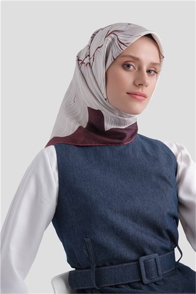 Armine Saf İpek Twill Eşarp 9639D 81