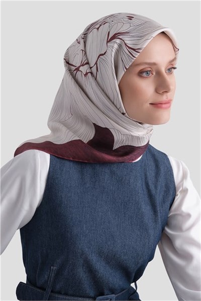 Armine Saf İpek Twill Eşarp 9639D 81