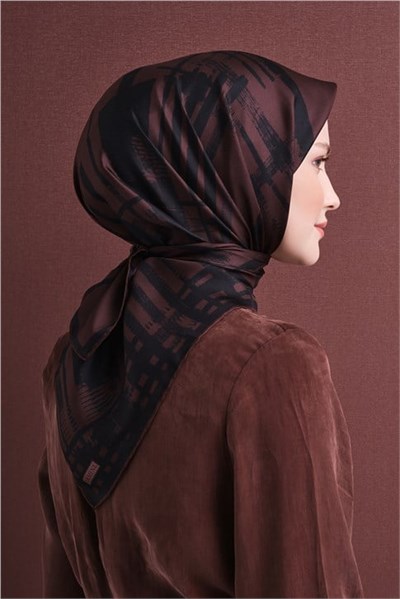 Armine Saf İpek Twill Eşarp 9643D 02