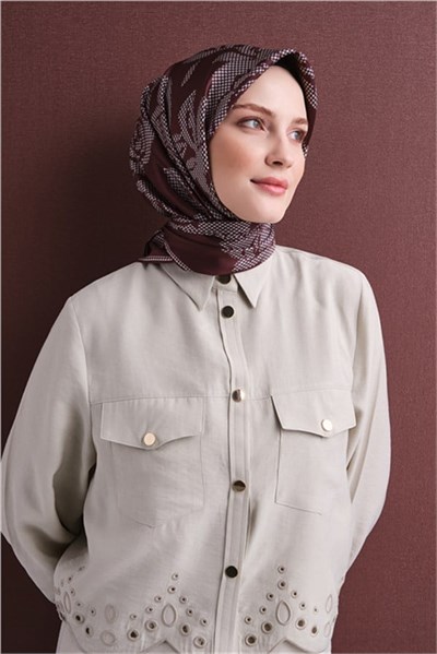 Armine Saf İpek Twill Eşarp 9645D 52