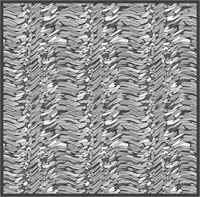 Armine Soyut Desenli Saf İpek Twill Eşarp 9335D 87