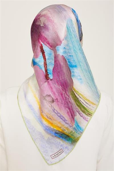 Armine Sura İpek Eşarp 9102-33