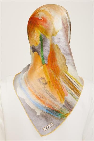 Armine Sura İpek Eşarp 9102-36