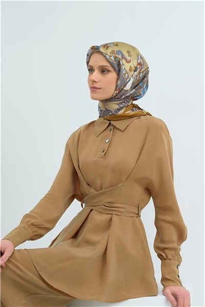 Armine Yeni Sezon 2026 Saf İpek Twill Eşarp 9535D 32