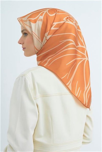 Armine Yeni Sezon 2026 Saf İpek Twill Eşarp 9553D 85