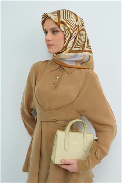 Armine Yeni Sezon 2026 Saf İpek Twill Eşarp 9534D 31