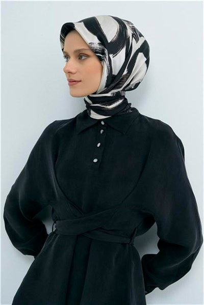 Armine Yeni Sezon 2026 Saf İpek Twill Eşarp 9555D 01