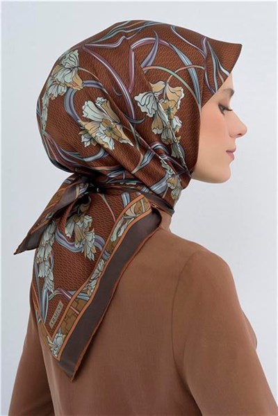 Armine Yeni Sezon 2026 Saf İpek Twill Eşarp 9512D 54