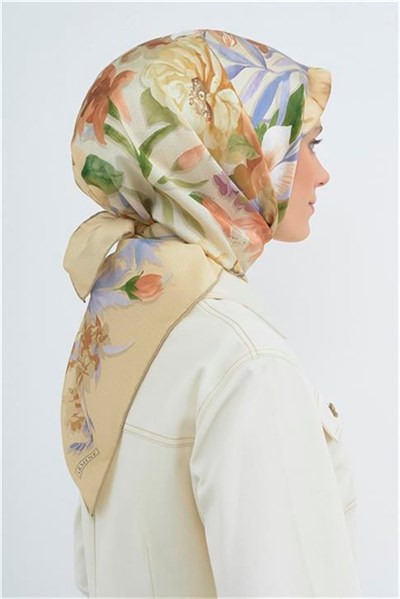 Armine Yeni Sezon 2026 Saf İpek Twill Eşarp 9516D 03