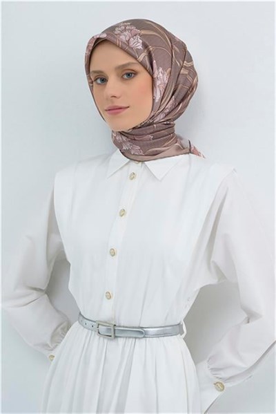 Armine Yeni Sezon 2026 Saf İpek Twill Eşarp 9512D 06