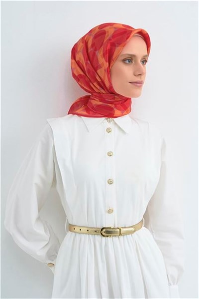 Armine Yeni Sezon 2026 Saf İpek Twill Eşarp 9541D 82