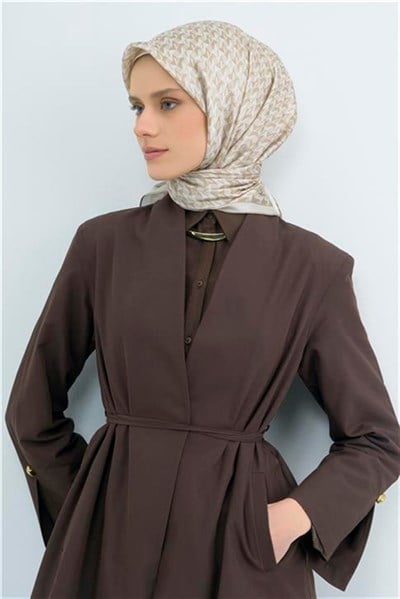 Armine Yeni Sezon 2026 Saf İpek Twill Eşarp 9556D 80