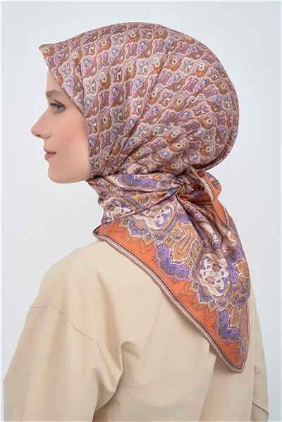 Armine Yeni Sezon 2026 Saf İpek Twill Eşarp 9518D 34